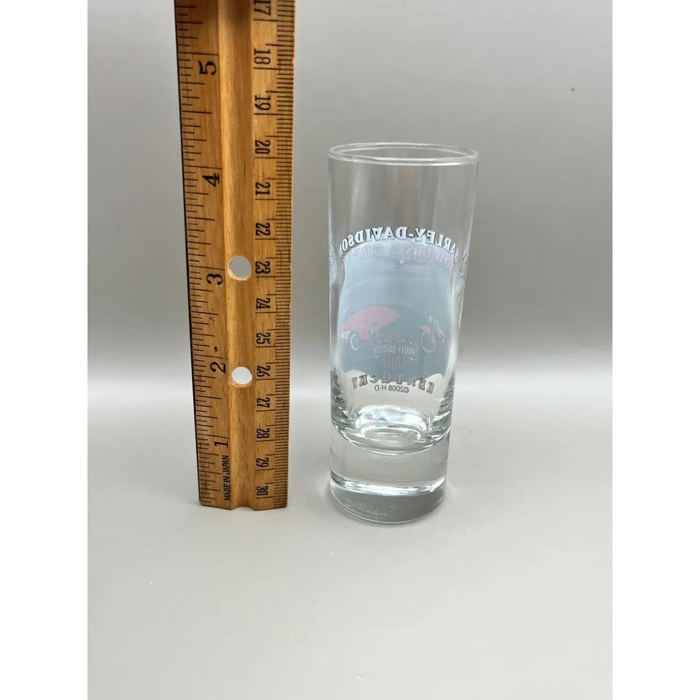 Harley-Davidson Bowling Green Kentucky Shot Glass 2008 Corvette Eagle Shooter
